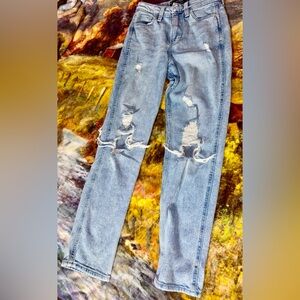 Hollister Light Blue Distressed Skinny Jeans